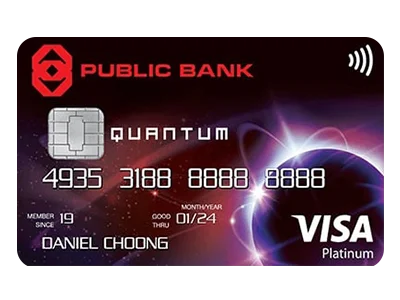 Public Bank Quantum Visa and MasterCard